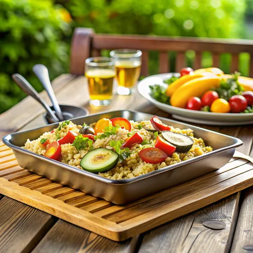 Izgara Sebzeli Bulgur Pilavı